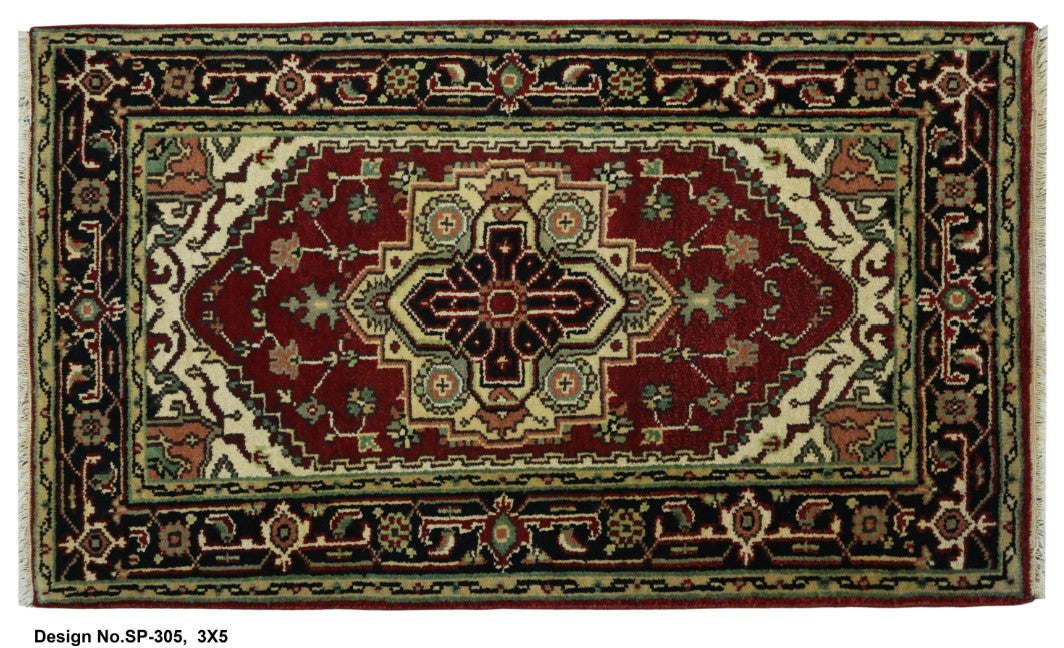 Hand knotted Indian Modern Rug 3'0" x 5'0"